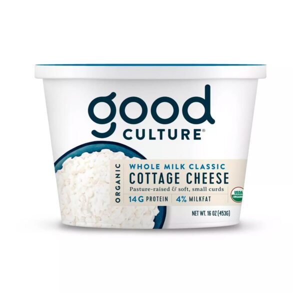 Good Culture Organic Whole Milk Classic Cottage Cheese - 16oz