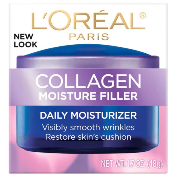 L'Oreal Paris Collagen Moisture Filler Day Night Cream, 1.7 oz - Image 2